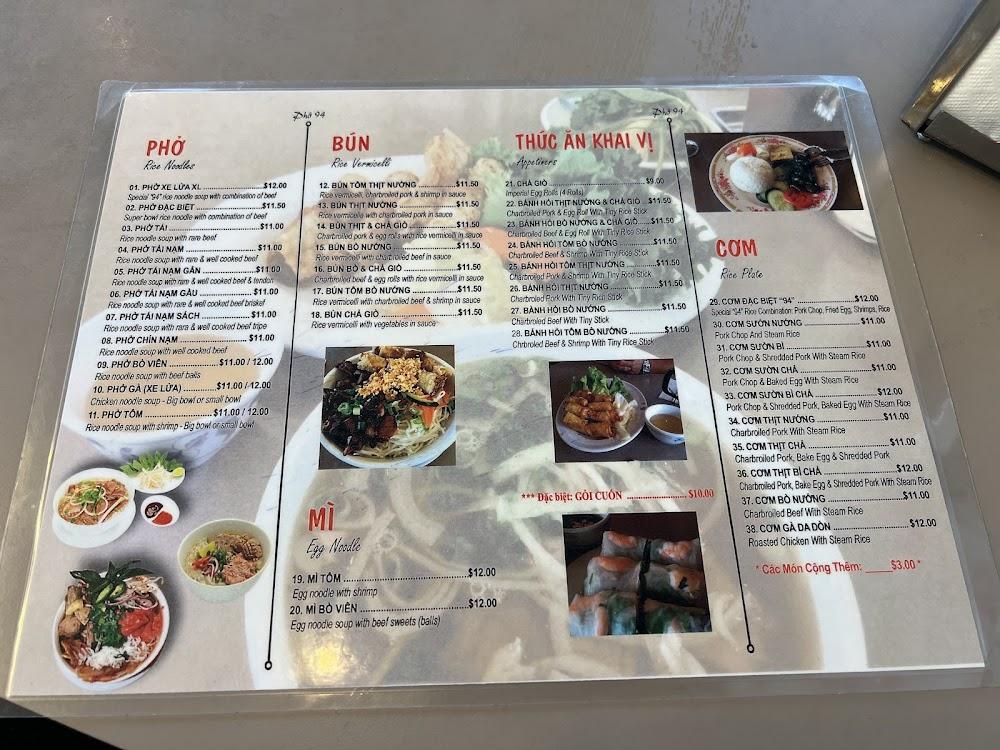 Phở 94 Restaurant Bún Bò Nướng